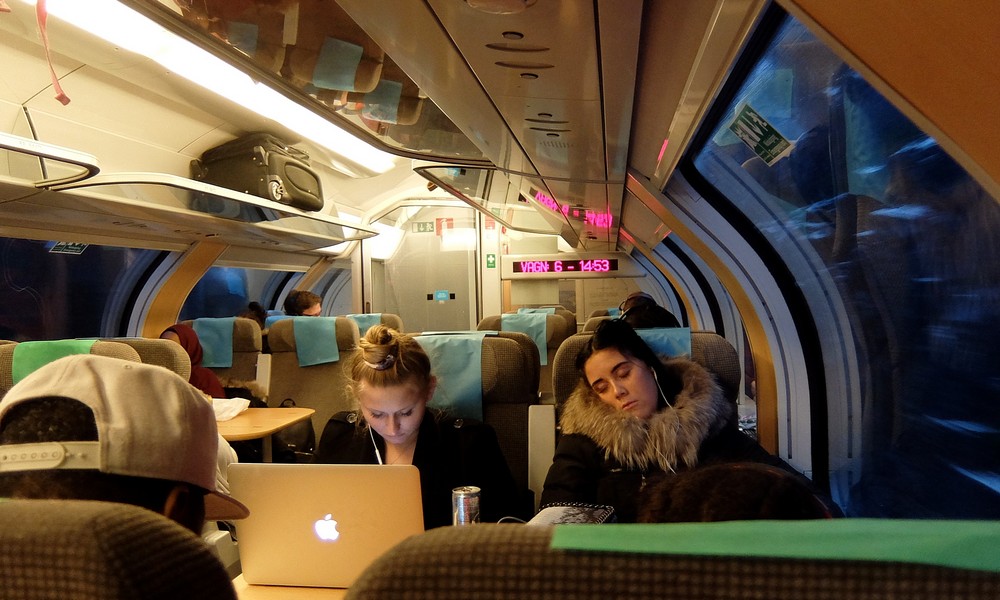 1 января 2018. Швеция, поезд.
