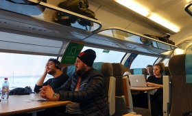 21 января 2018. Швеция, поезд.
